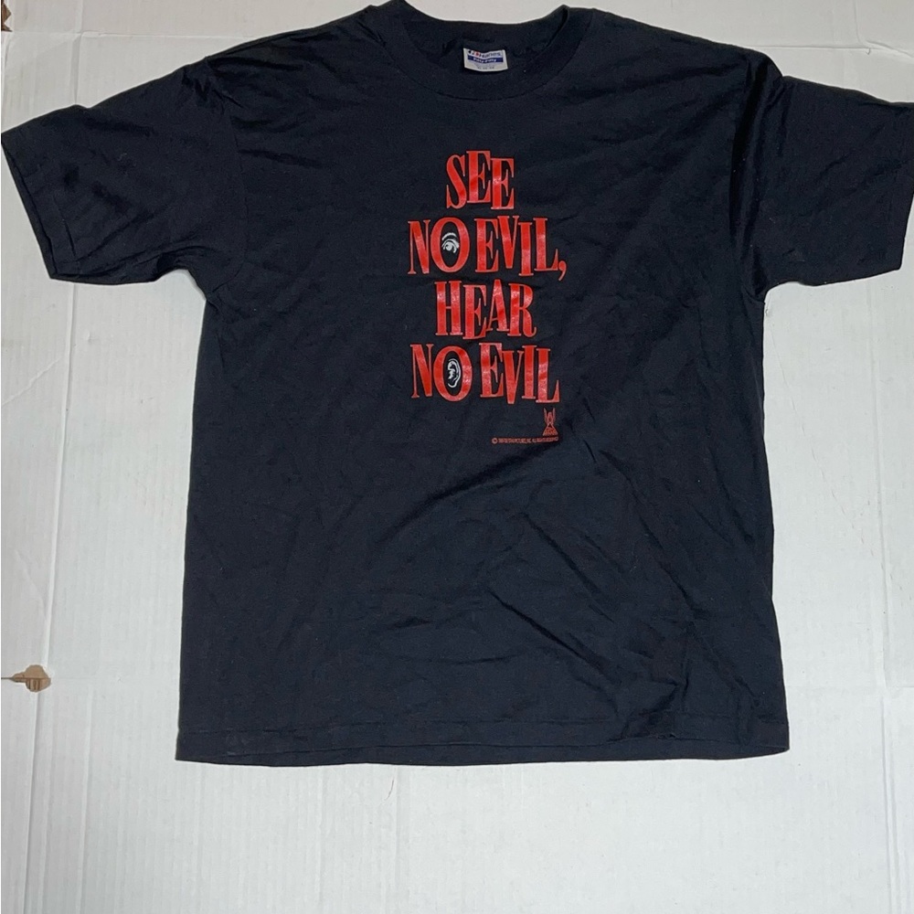 Vintage - Hear No Evil See No Evil Movie Promo T Shirt  NOS XL 1989